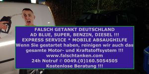 AdBlue falsch+getankt falsch-getankt-Deutschland-Soforthilfe Pannenhilfe falsch-getankt auto falschgetankt Werbung mit Telefonnummer 01605054505 Auto Pannenhilfe 24h Notdienst Mobil in München