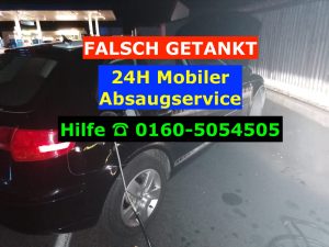falsch-getankt-würzburg-auto-absaugen-tankstelle